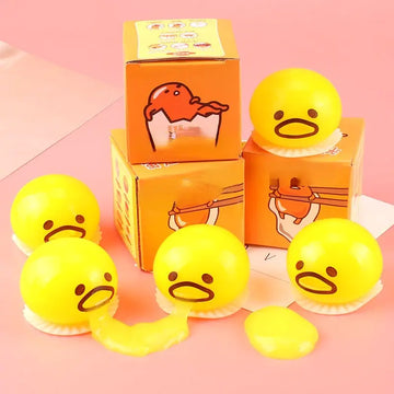 Puking Egg Yolk Stress Ball โ Fun, Safe, and Stress-Relieving